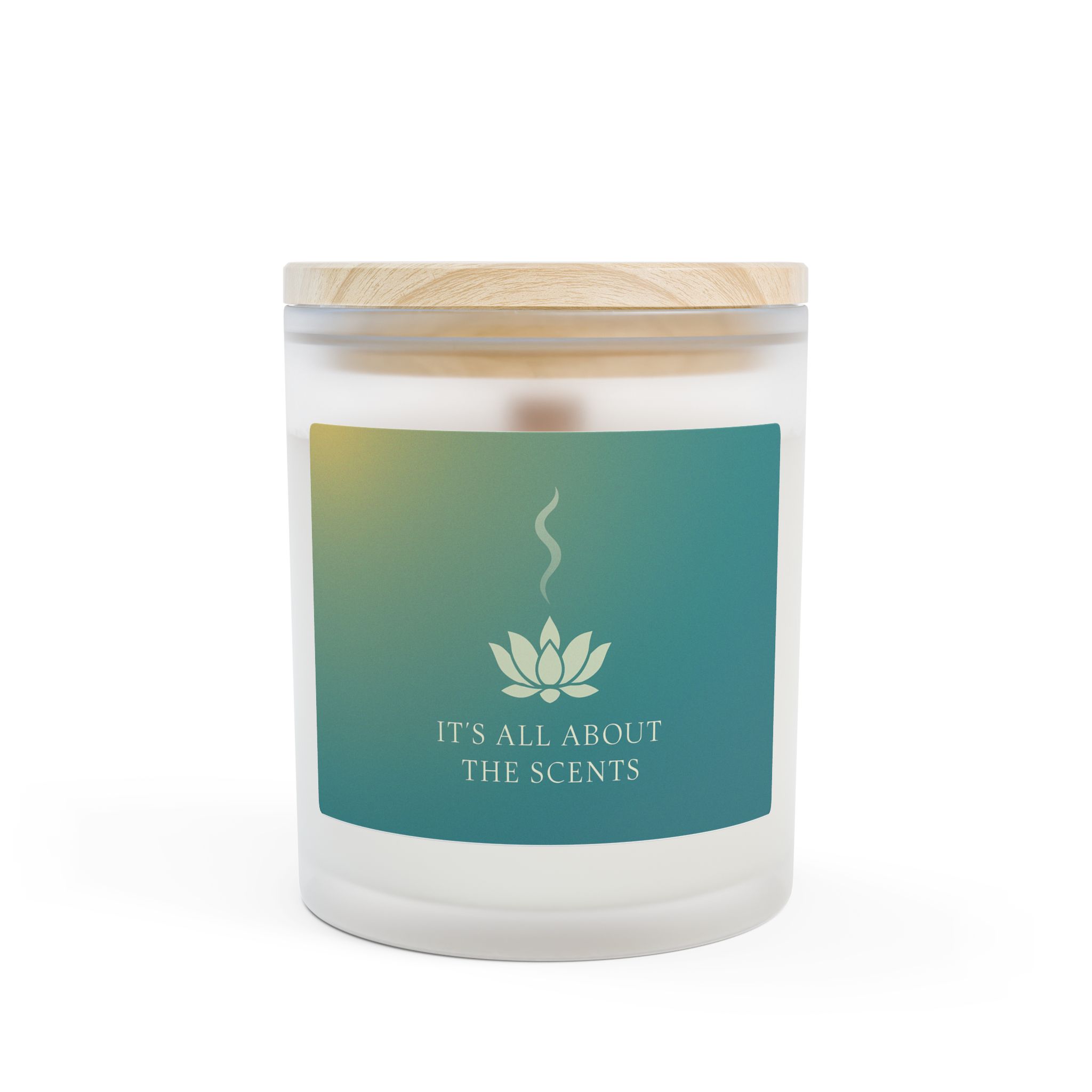Its All About The Scents Frosted Glass Candle | Aromatherapy Relaxation Candle - Image 4