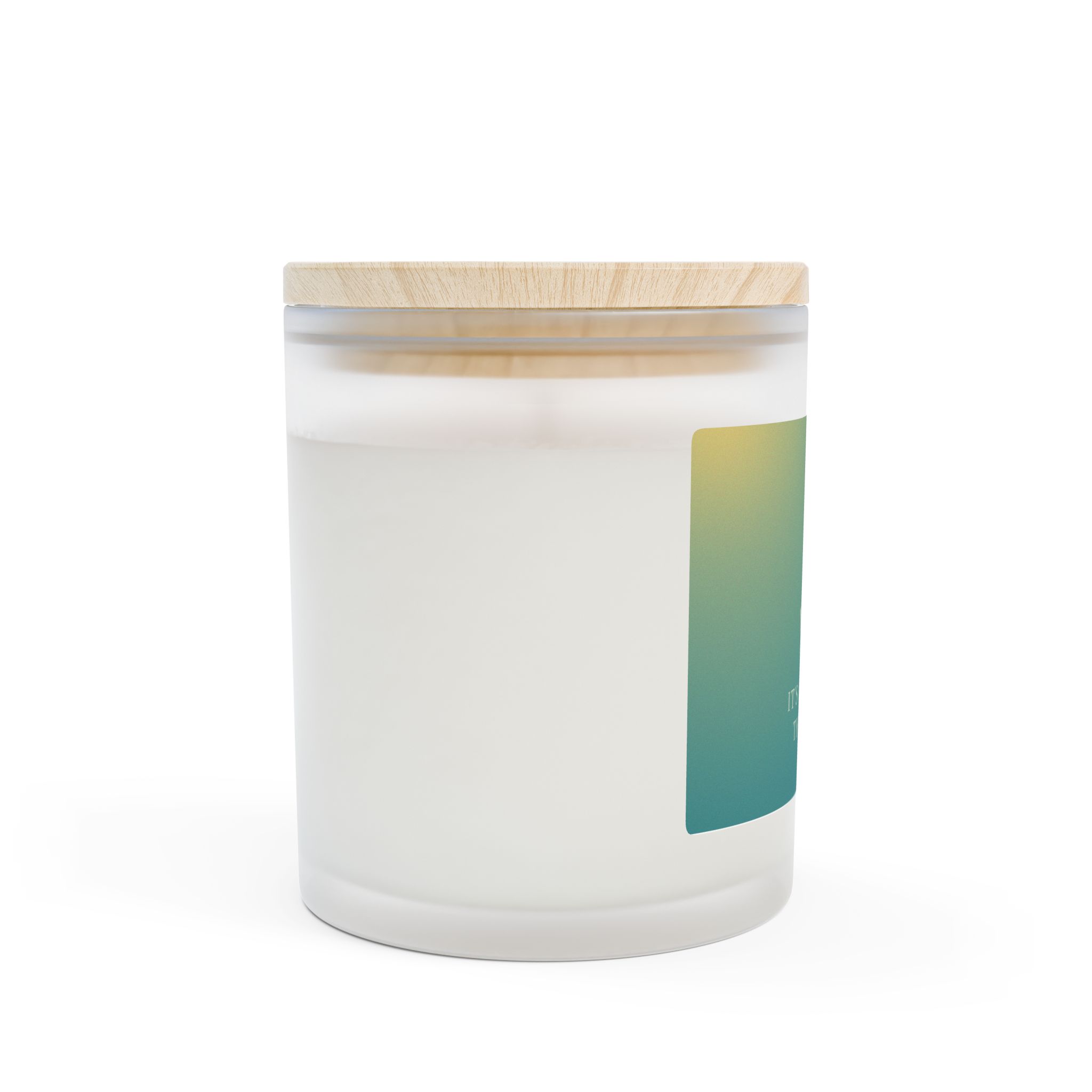 Its All About The Scents Frosted Glass Candle | Aromatherapy Relaxation Candle - Image 5